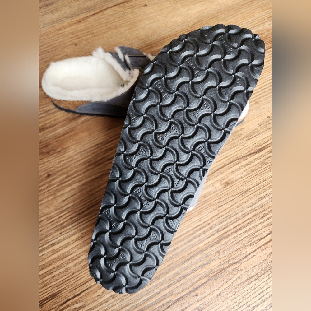 Size 43 - 🆕️ BIRKENSTOCK ARIZONA Men'sì SHEARLING/IRON - Picture 11 of 15